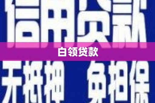 巍山白领贷款