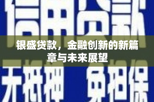 巍山银盛贷款，金融创新的新篇章与未来展望