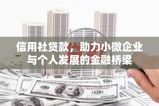 巍山信用社贷款，助力小微企业与个人发展的金融桥梁