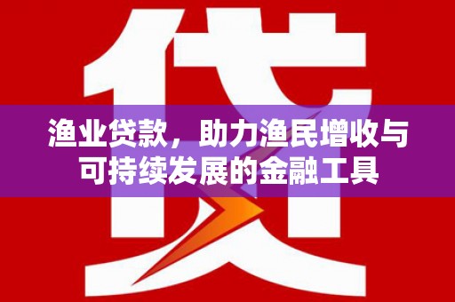 巍山渔业贷款，助力渔民增收与可持续发展的金融工具