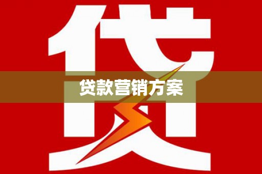巍山贷款营销方案