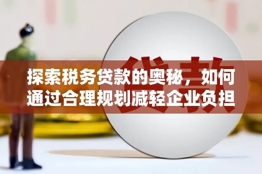 巍山探索税务贷款的奥秘，如何通过合理规划减轻企业负担