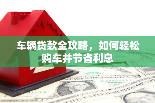 巍山车辆贷款全攻略，如何轻松购车并节省利息
