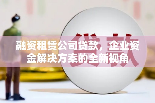 巍山融资租赁公司贷款，企业资金解决方案的全新视角