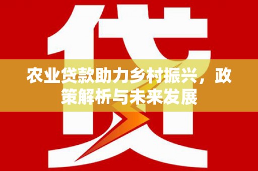 巍山农业贷款助力乡村振兴，政策解析与未来发展