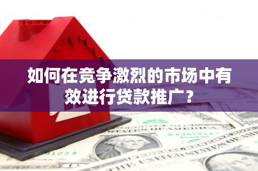 巍山如何在竞争激烈的市场中有效进行贷款推广？