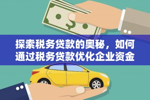 巍山探索税务贷款的奥秘，如何通过税务贷款优化企业资金流