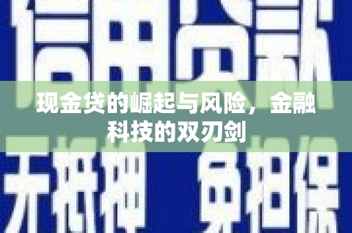 巍山现金贷的崛起与风险，金融科技的双刃剑