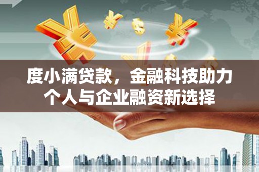 巍山度小满贷款，金融科技助力个人与企业融资新选择
