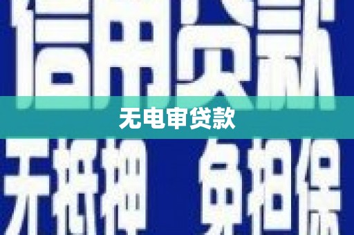 巍山无电审贷款