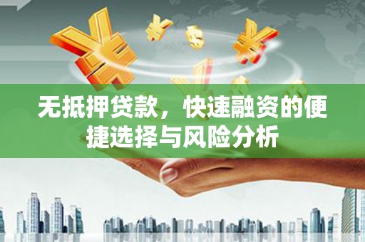 巍山无抵押贷款，快速融资的便捷选择与风险分析