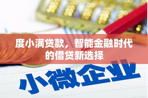 巍山度小满贷款，智能金融时代的借贷新选择