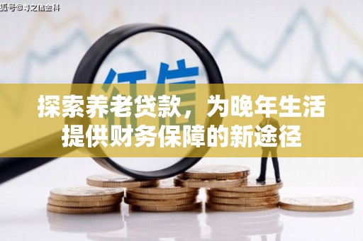 巍山探索养老贷款，为晚年生活提供财务保障的新途径