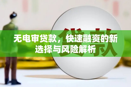 巍山无电审贷款，快速融资的新选择与风险解析