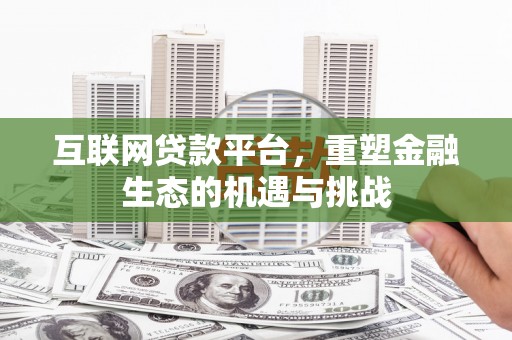 巍山互联网贷款平台，重塑金融生态的机遇与挑战