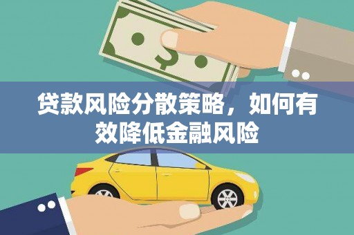 巍山贷款风险分散策略，如何有效降低金融风险