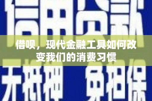 巍山借呗，现代金融工具如何改变我们的消费习惯