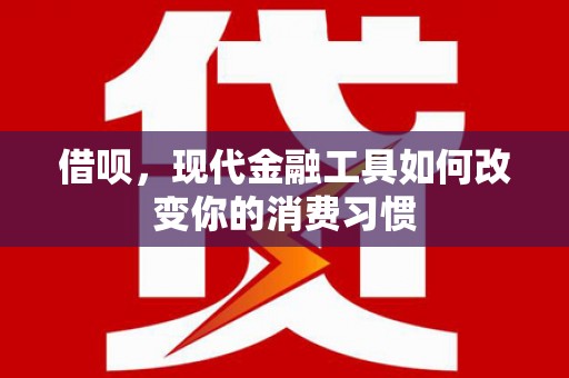 巍山借呗，现代金融工具如何改变你的消费习惯