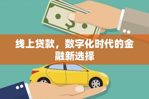 巍山线上贷款，数字化时代的金融新选择