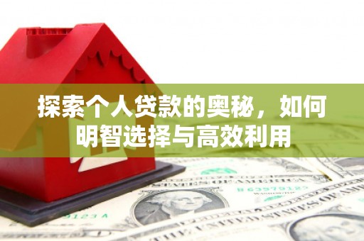 巍山探索个人贷款的奥秘，如何明智选择与高效利用
