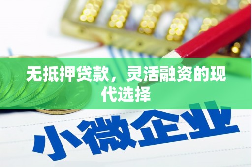 巍山无抵押贷款，灵活融资的现代选择