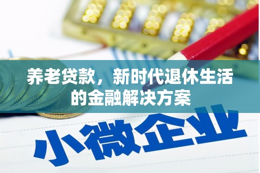 巍山养老贷款，新时代退休生活的金融解决方案