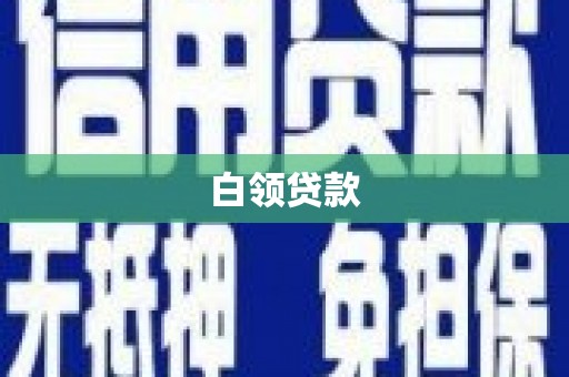 巍山白领贷款