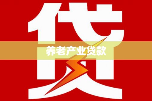 巍山养老产业贷款