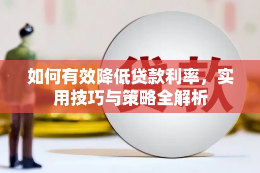 巍山如何有效降低贷款利率，实用技巧与策略全解析