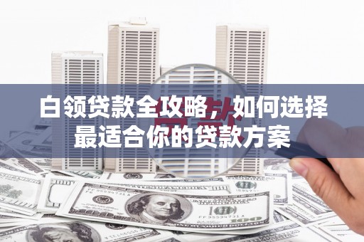 巍山白领贷款全攻略，如何选择最适合你的贷款方案