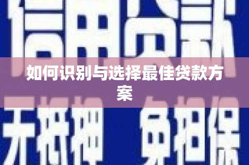 巍山如何识别与选择最佳贷款方案