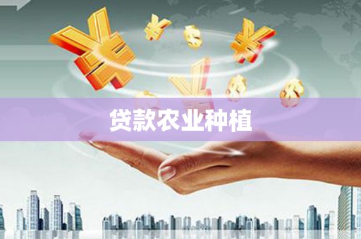 巍山贷款农业种植