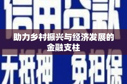 巍山助力乡村振兴与经济发展的金融支柱